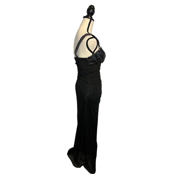 BLONDIE NITES by Stacy Sklar Formal Evening Dress Sweetheart Neck Black Size 3 - Picture 5 of 7